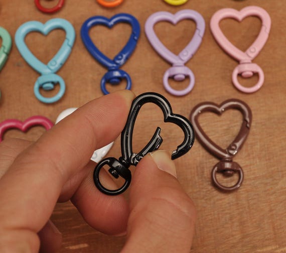 100 Anelli Portachiavi Colorati | Con Moschettone E Catenella | Fai Da Te E Personalizzazione - Foto 2