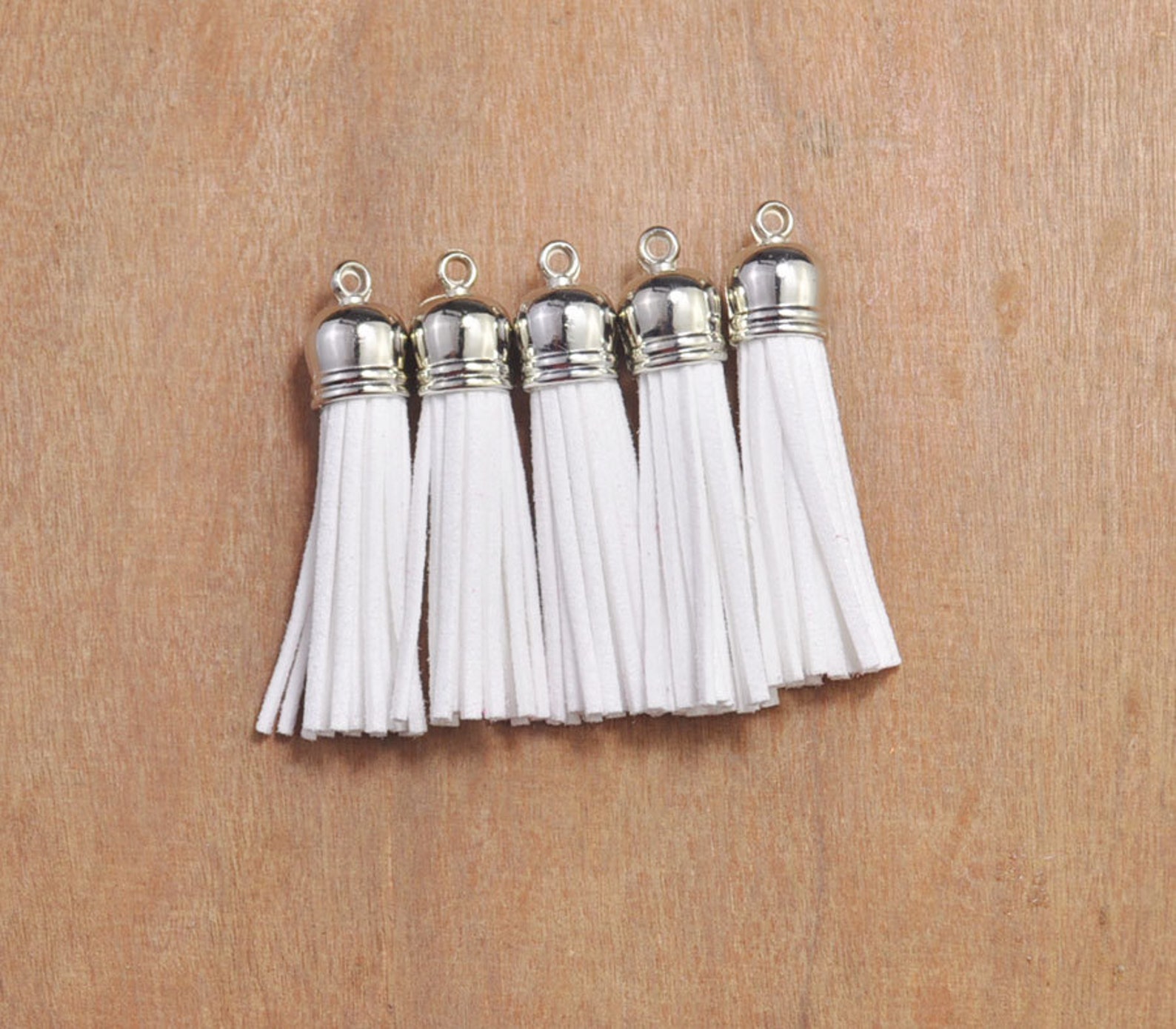 20pcs 2.2 White Tassels CraftSuede Tassel Etsy