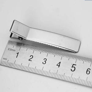 Silver Metal Hair Clips,50 pieces of Silver Alligator Hair Clip with Teeth,Barrettes, Silver Hair Clips,50mm.