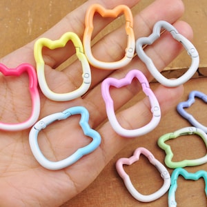 1-50 Cat Carabiner Snap hook,Two Color Aluminum Carabiner,Carabiner Clip,Backpack Carabiners,Carabiner keychain,carabiner hook clasp spring