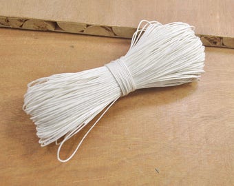 100 yards White Waxed Cotton Cord,1mm Macrame Cord,Nacklace and Bracelet Cord,Beading String Cord,diy cord -- FF101