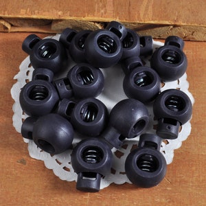 10-100Pc Plastic Single Hole Round Cordlock,Toggles Stopper,18mm drawstring lock,Navy Blue cord lock,elastic cord stop,Toggle Lock supply