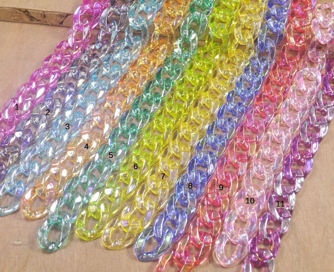 Plastic Chain,27.5 Chunky Chain Links,plastic Open Chain Links,curb