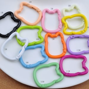 1-50 Cat Carabiner Snap hook,Colorful Aluminum Carabiner,Carabiner Clip,Backpack Carabiners,Carabiner keychain,carabiner hook clasp spring