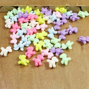 100Pcs Mixed Color Acrylic Beads,Bright Pastel Neon Horse Shape Acrylic or Resin Beads，star beads for jewelry making -- 17mm