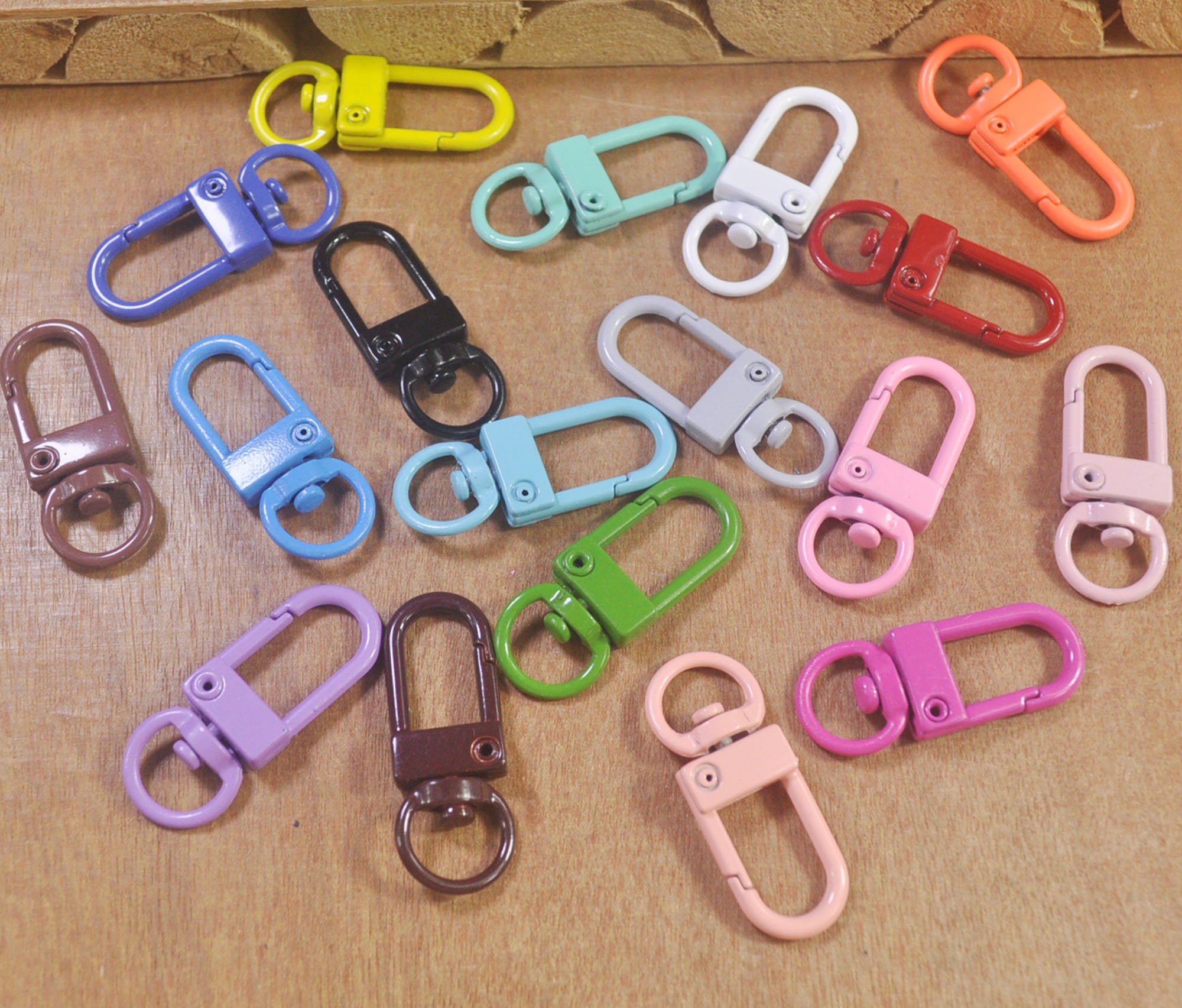 10pcs Mixed Color Lobster Swivel Clasps Key Ring Lobster Etsy