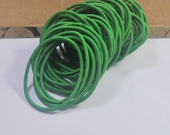 DIY Haargummi,50Stk oder 100Stk Elastische Kordel,Grüne HaargummiSchnur,Haargummi,Pferdeschwanzhalter elastisch,Zöpfhalter 2,5mm