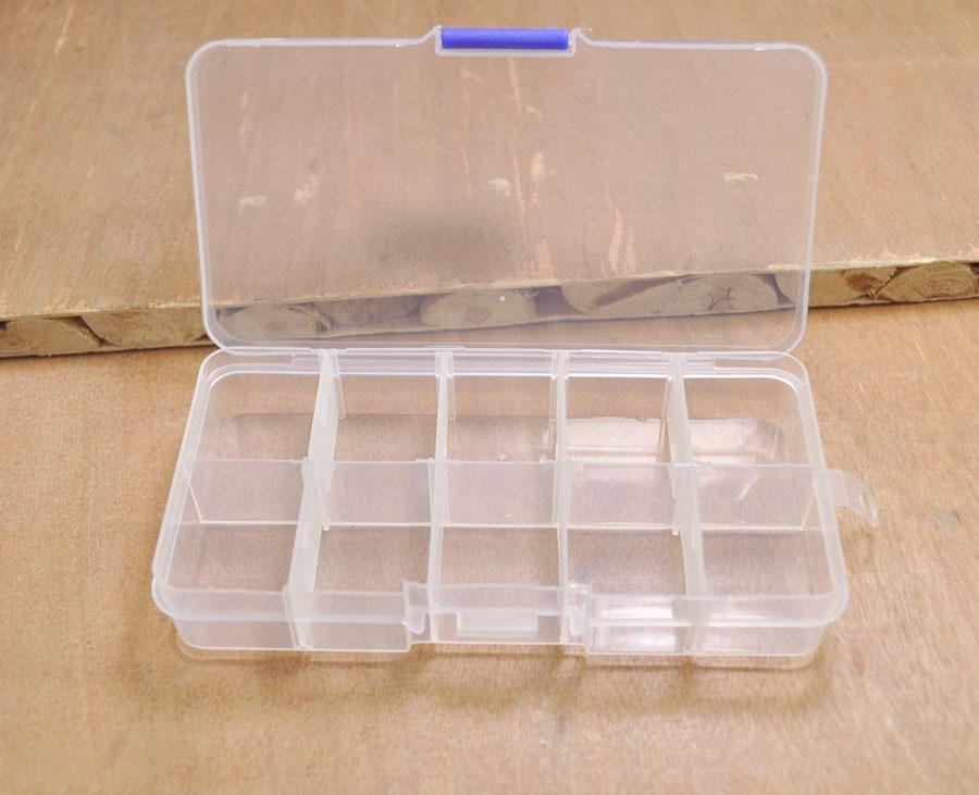 5pcs of Adjustable Plastic Storage Bead Container Box Case10 Etsy