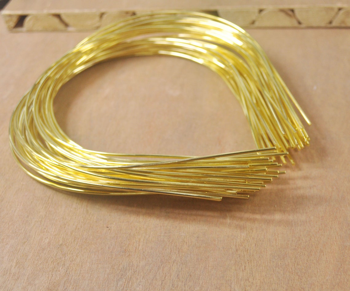 Gold Headbands20 Gold Plated Metal Headband1.2mm Round Metal Etsy