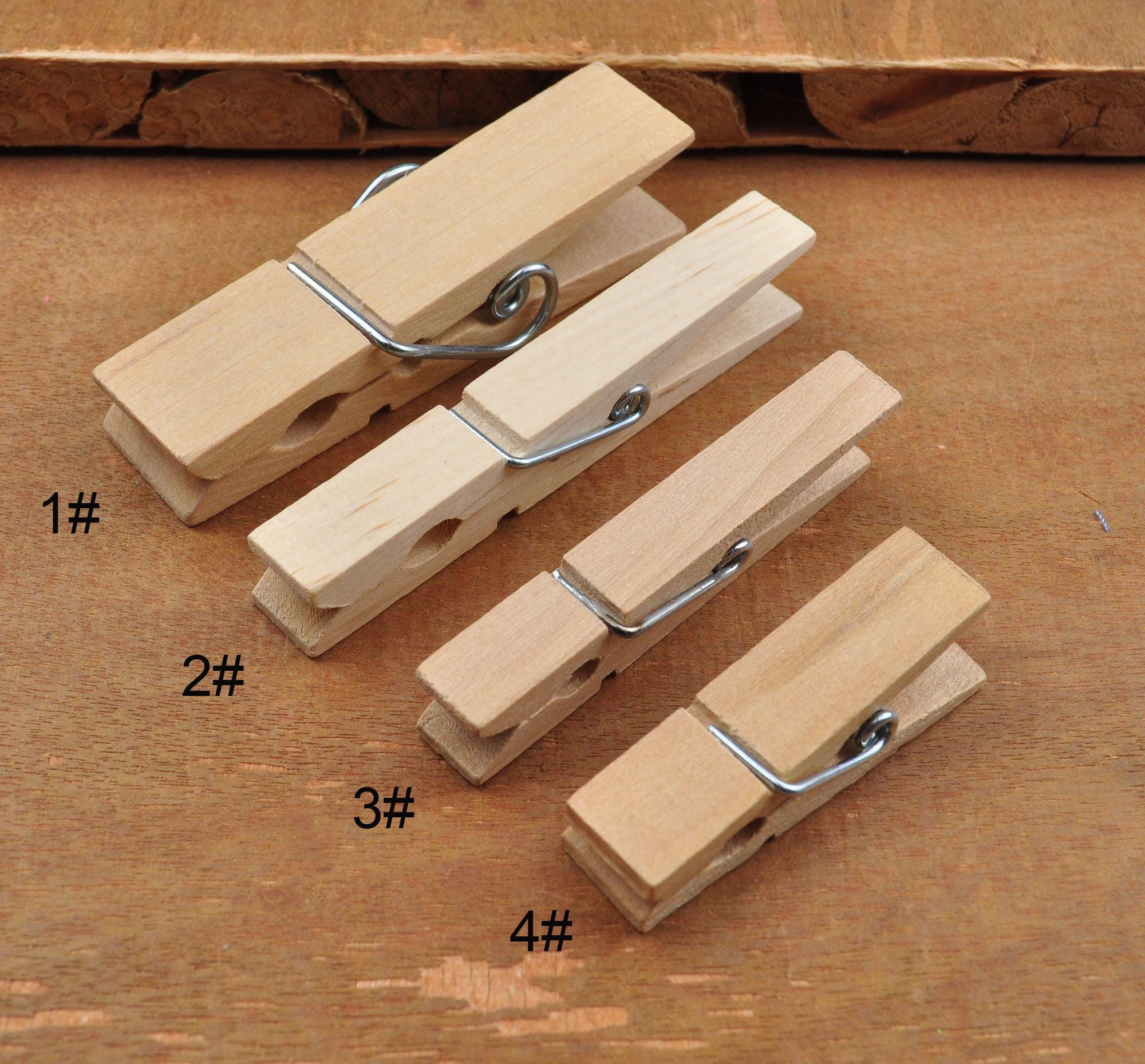 Clips For Hanging Large Wooden ClothesPins, Sturdy And Heavy Duty