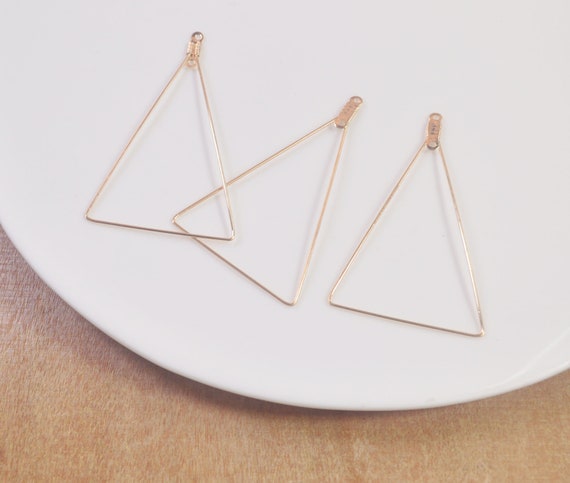 Triangle earring findings deals