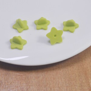 Star Rubber pin back，Rubber Pin Back，Linght Green Star,20pcs,pin back, pin upgrade