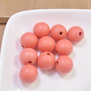 Wholesale 100pcs Peach Wood Beads,20mm round wooden bead,Painted wood bead,necklace bead,bracelet bead,wood craft -- FF21