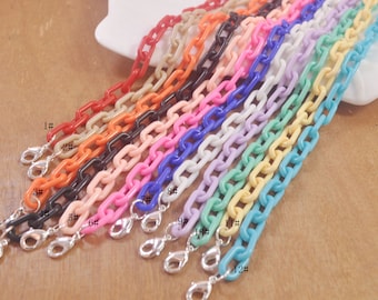 15" Acrylic link mask chain,1 Pcs Face Mask Chain, Plastic Face Mask Lanyard, Face Mask Holder, Face Mask Strap