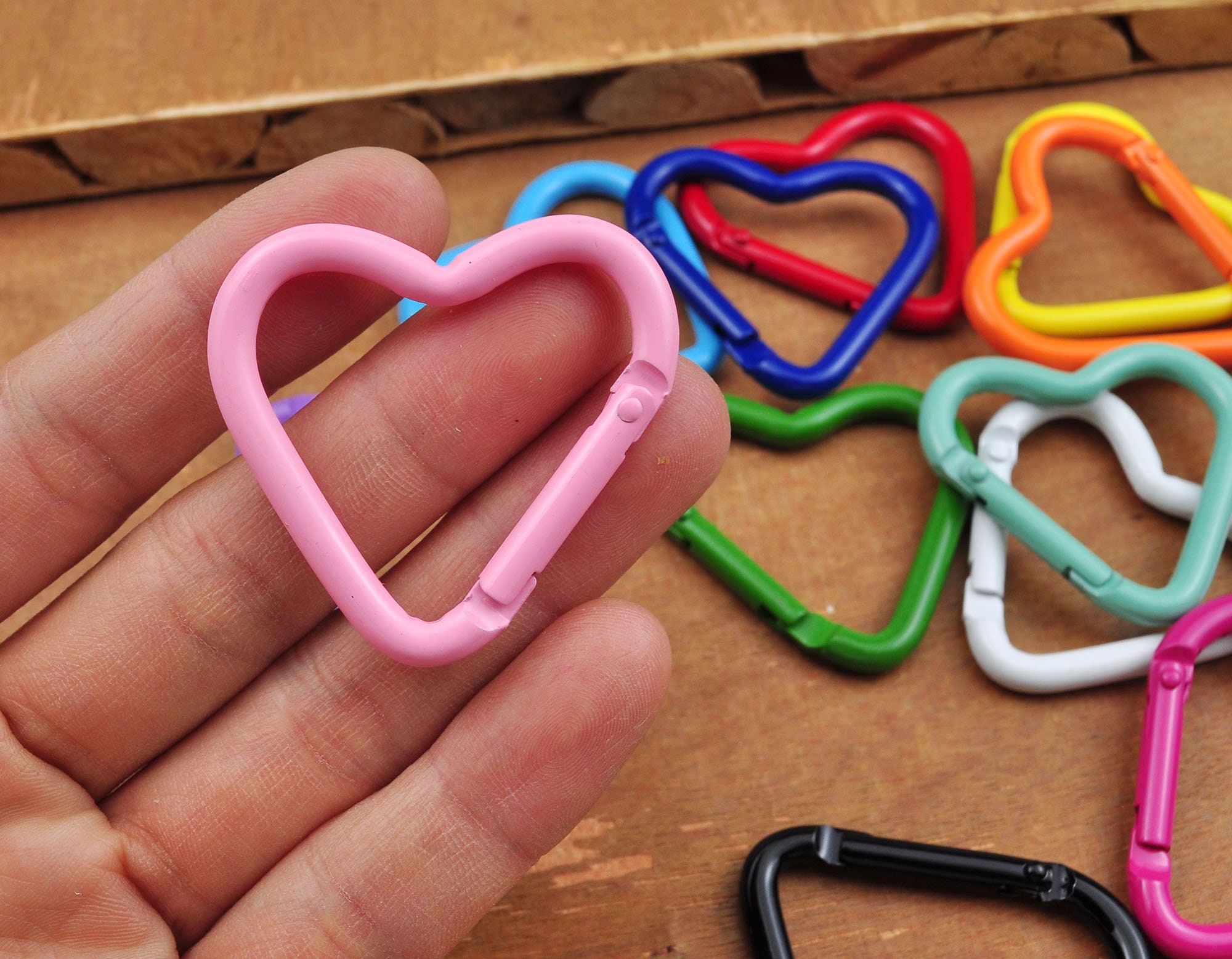 11 Moschettoni A S Neri - 30mm, Lega Di Zinco, Per Escursionismo, Campeggio E Attività Outdoor