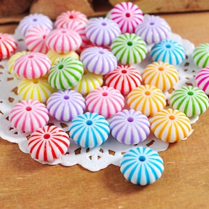 50/100Pcs 14mm mixed colours flower acrylic beads for craft,spacer beads, DIY,，Flower beads for jewelry making