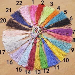 25pcs Colorful tassels,silky Mini tassels,Silk tassel,satin tassel,tassel supply,tassels charms,tassels for earrings bracelets or necklaces