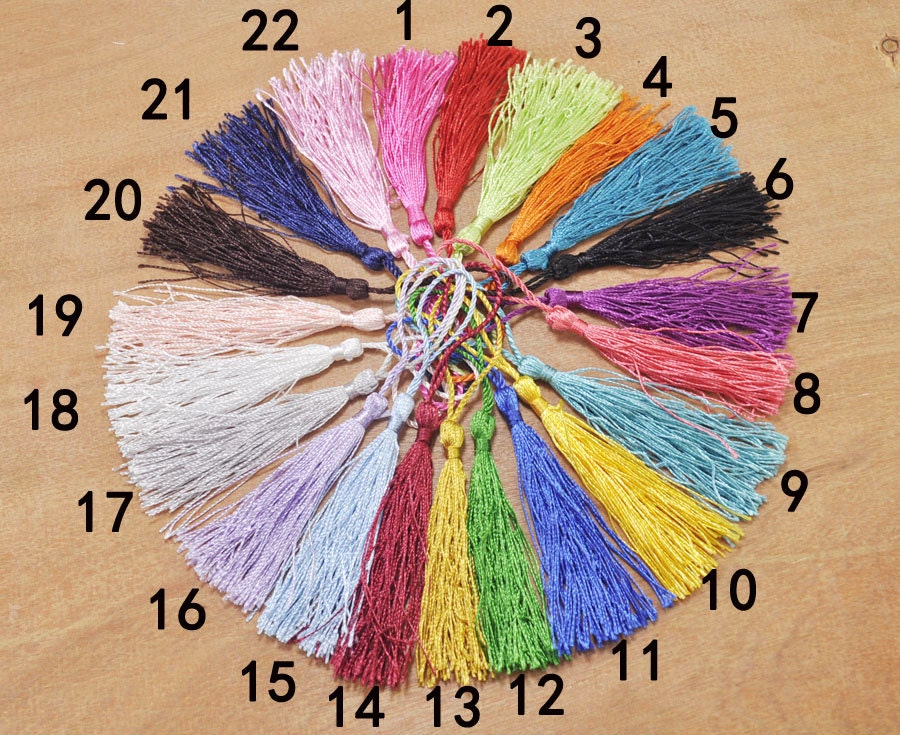 25pcs Colorful tasselssilky Mini tasselsSilk tasselsatin Etsy