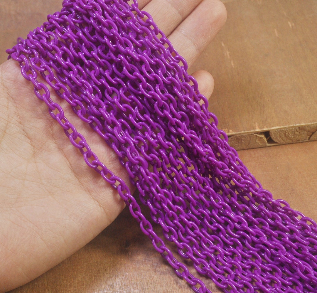 15.7 Inch Plastic Chain, Colourful Plastic Chain,oval Plastic Chain ...
