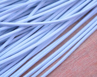 5yards/10yards/50yards White Elastic Cord,2.5mm elastic cord trim,stretchy rope,elastic strings,Nylon Exterior Rubber Interior