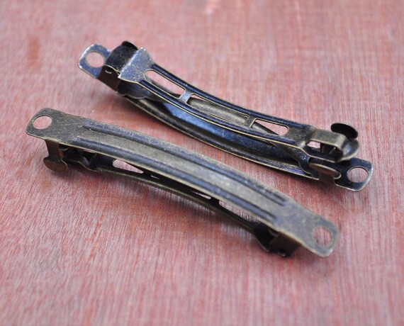 3 Stück Vintage Haarspangen Aus Acetat & Metall – Französische Designspangen Für Dickes Haar, Mehrfarbig