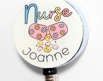 Custom Name Heavy Duty Badge Reel for Nurses.