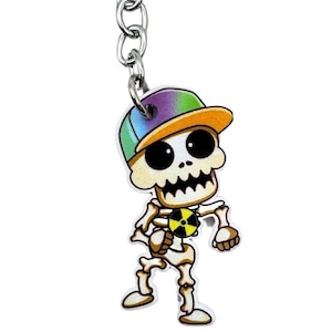 Skeleton Radiographer Keyring | Medical Keychain | Radiology Accessories | Gift for Healthcare Workers