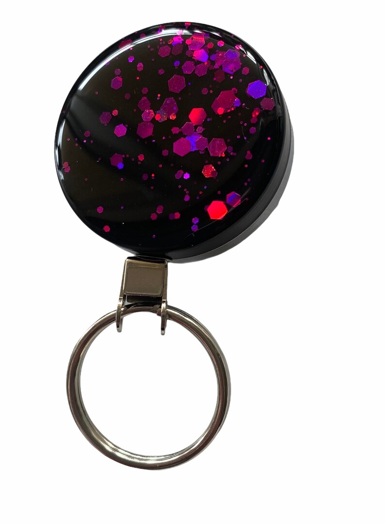 Badge Reel Holo purple sparkle