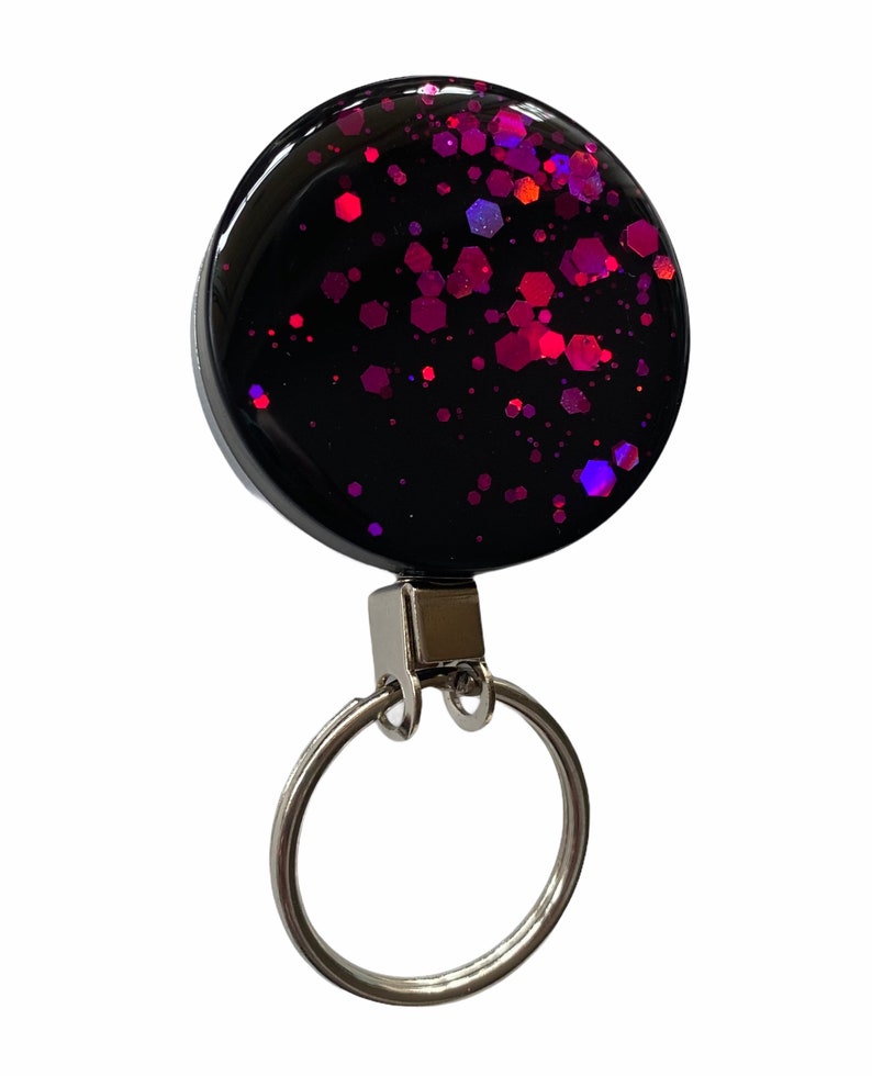Badge Reel Holo purple sparkle