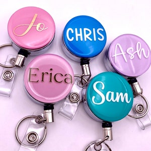 Personalised Heavy Duty Badge Reel with name