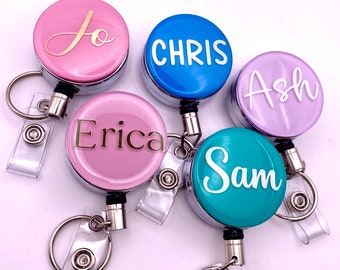 Personalised Heavy Duty Badge Reel with name