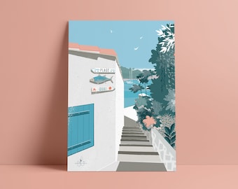POSTER „Anse Méjean / TOULON (83)“