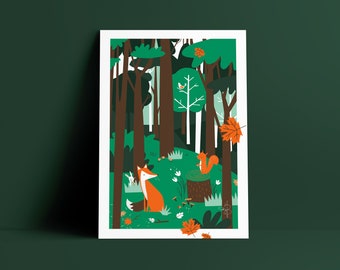 AFFICHE Child Series "En el bosque... "