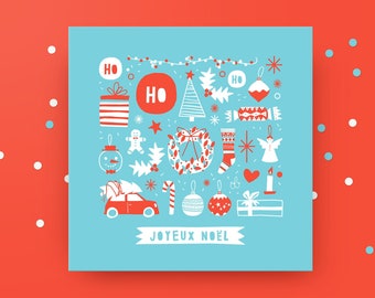 CARTE DE VOEUX "Joyeux Noël"