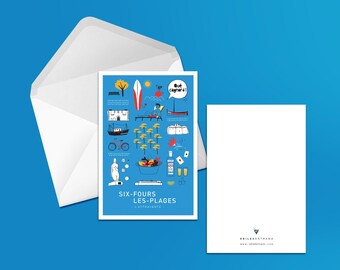 CARTE "Six-Fours-les-Plages"
