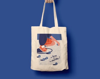 TOTE BAG " Do you shoot or point? " (petanque)