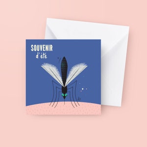CARTE " Souvenir d'été "