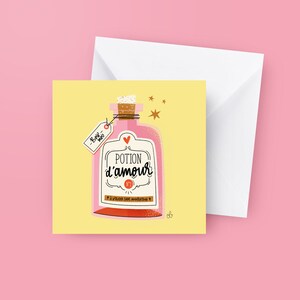 CARTE " Potion d'amour "