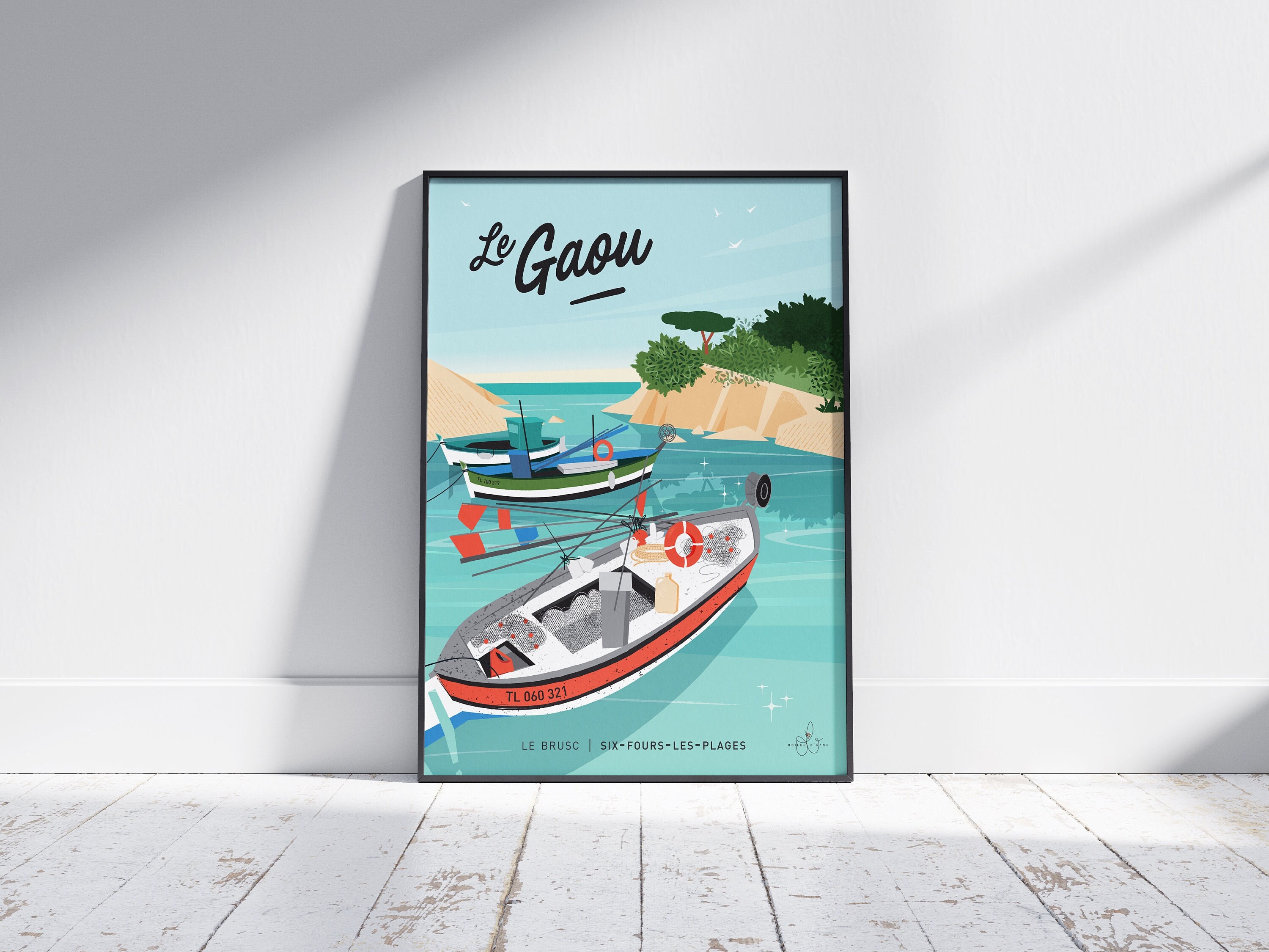POSTER "The GAOU / The Brusc - Six-Fours-les-Plages"