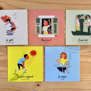 5 CARTES " Expressions du Sud " en lot ou à l'unité