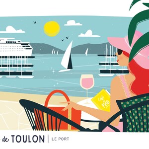 CARTE " Le Port de Toulon " image 2