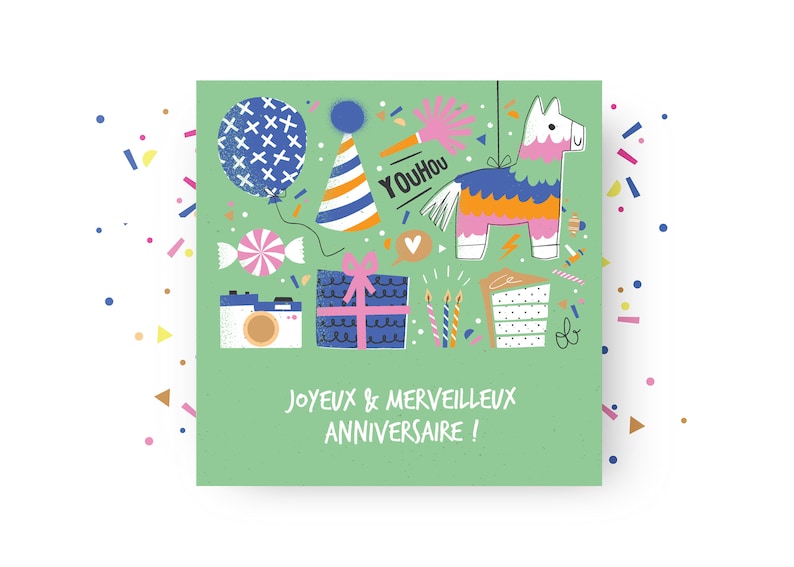 CARTE "Joyeux anniversaire " image 1