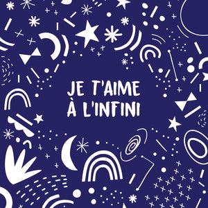 CARTE " Je t'aime à l'infini " image 3