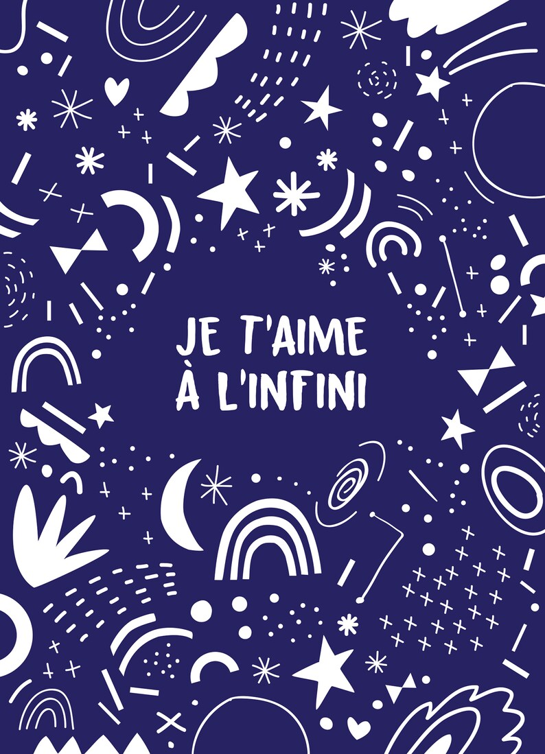 CARTE " Je t'aime à l'infini " image 3