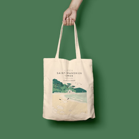 TOTE BAG Coudouliere Beach Saint mandrier sur mer Etsy Ireland