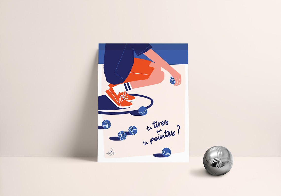 AFFICHE " Tu tires ou tu pointes ? " - Etsy France