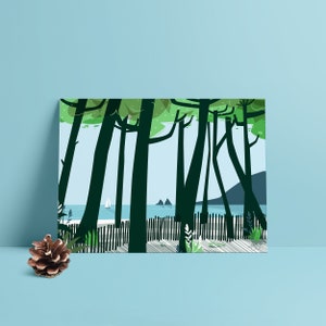 POSTER “The pine forest” (Pinède Ste Asile / Pin Rolland / Saint-Mandrier-sur-Mer / The 2 brothers / Les Sablettes) - Limited Edition, numbered.