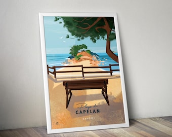 CARTEL “Playa Capelan – Bandol”