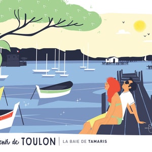 CARTE " La baie de Tamaris " image 2
