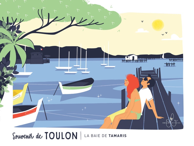 CARTE " La baie de Tamaris " image 2